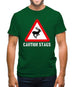 Caution Stags Mens T-Shirt