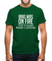 Iraq Was On Fire, Tony's Claims Weren't Justified Mens T-Shirt