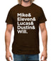 Mike & Eleven & Lucas & Dustin & Will Mens T-Shirt