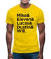 Mike & Eleven & Lucas & Dustin & Will Mens T-Shirt