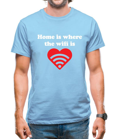 Home Is Where The Wifi Is Mens T-Shirt