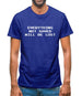 Everything Not Saved Will Be Lost Mens T-Shirt