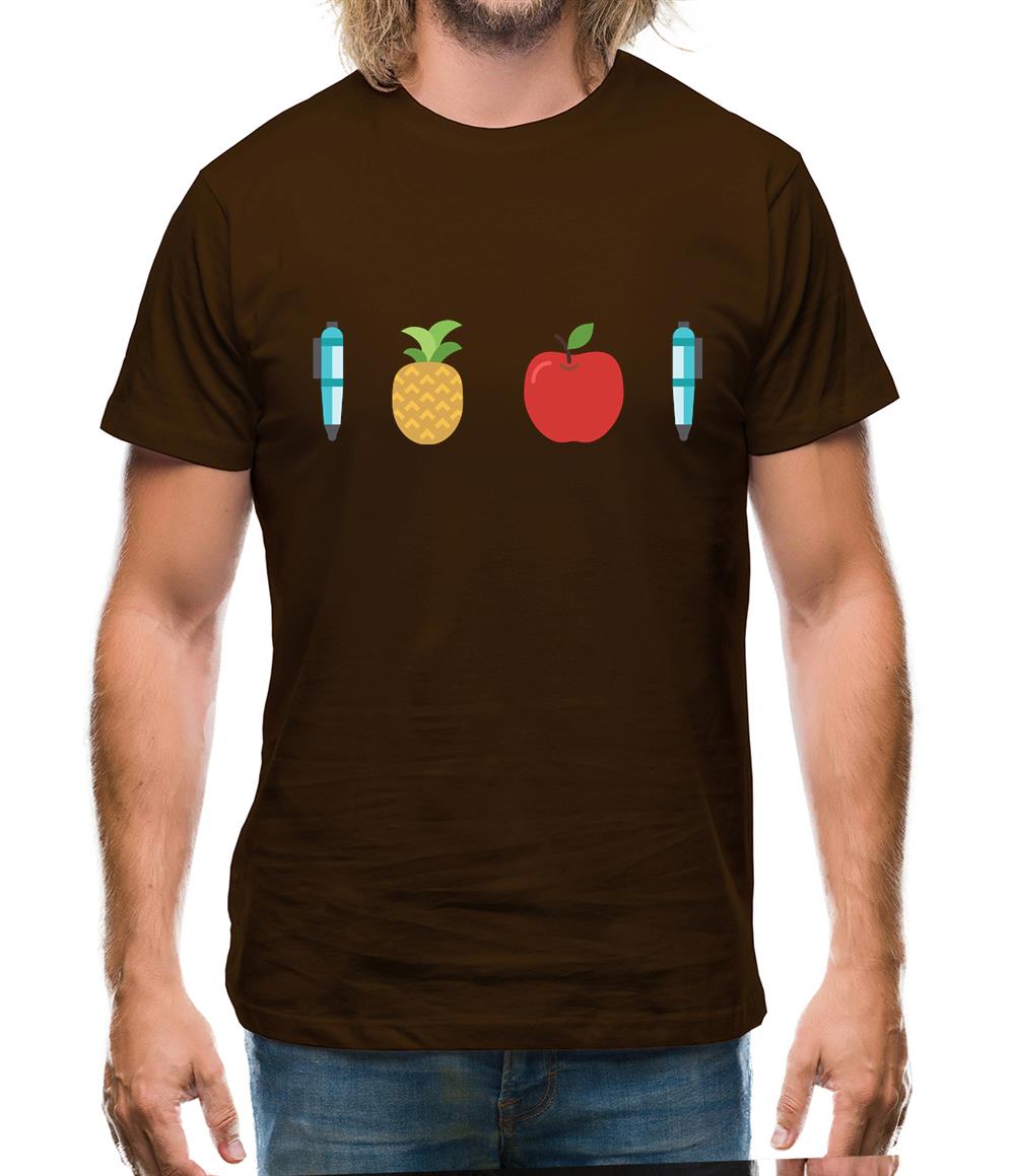 Pen Pineapple Apple Pen Mens T-Shirt