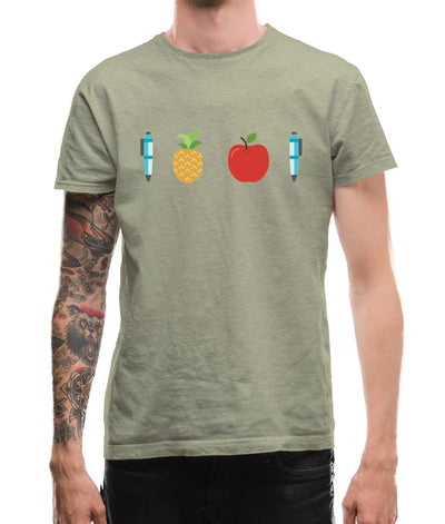 Pen Pineapple Apple Pen Mens T-Shirt