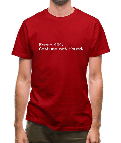 Error 404 Costume Not Found Mens T-Shirt