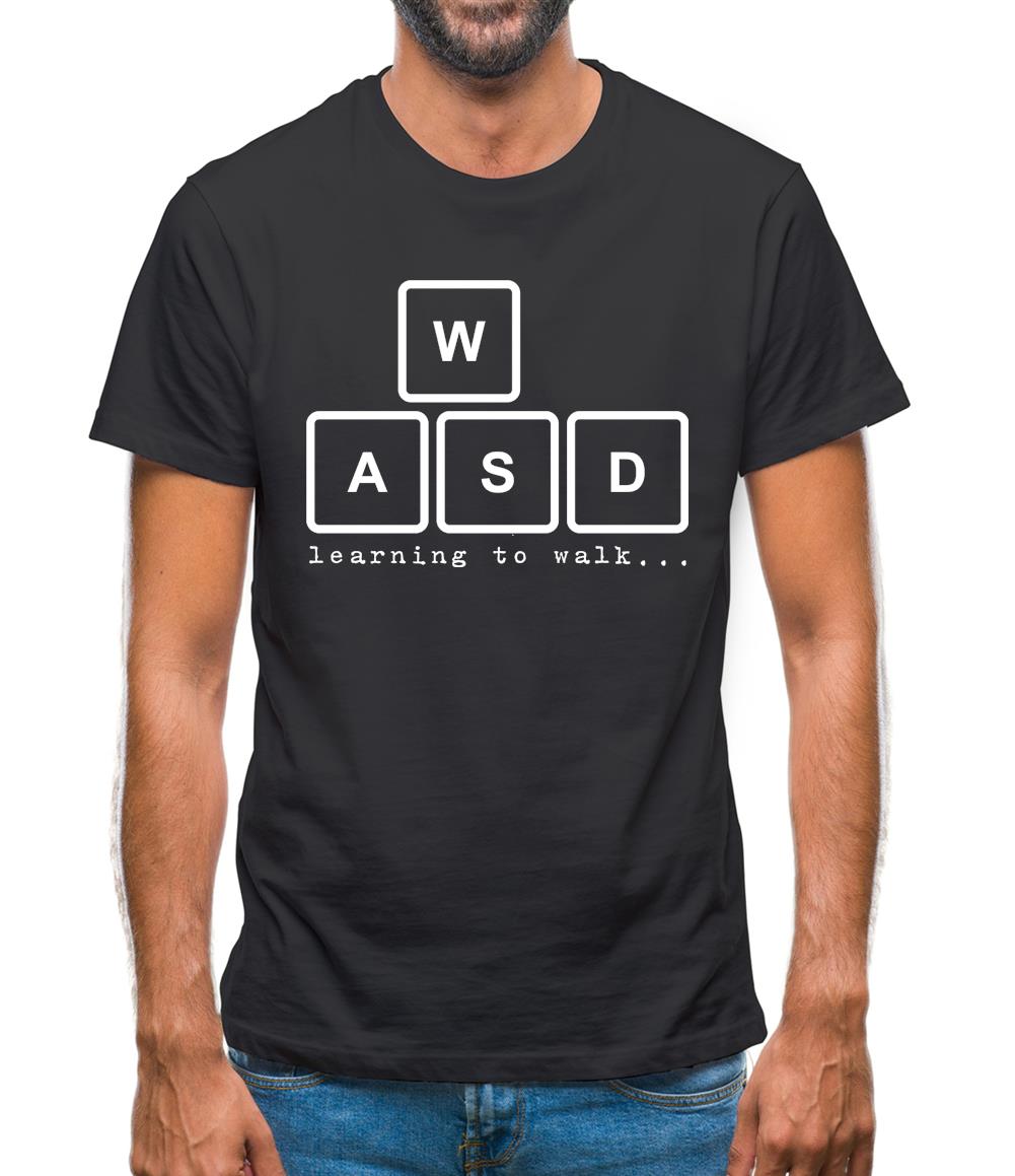 WASD Learning To Walk Mens T-Shirt