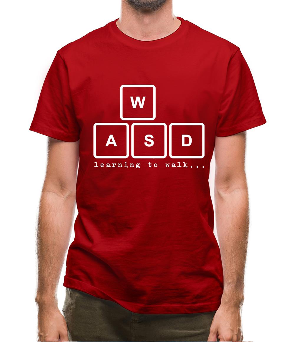 WASD Learning To Walk Mens T-Shirt
