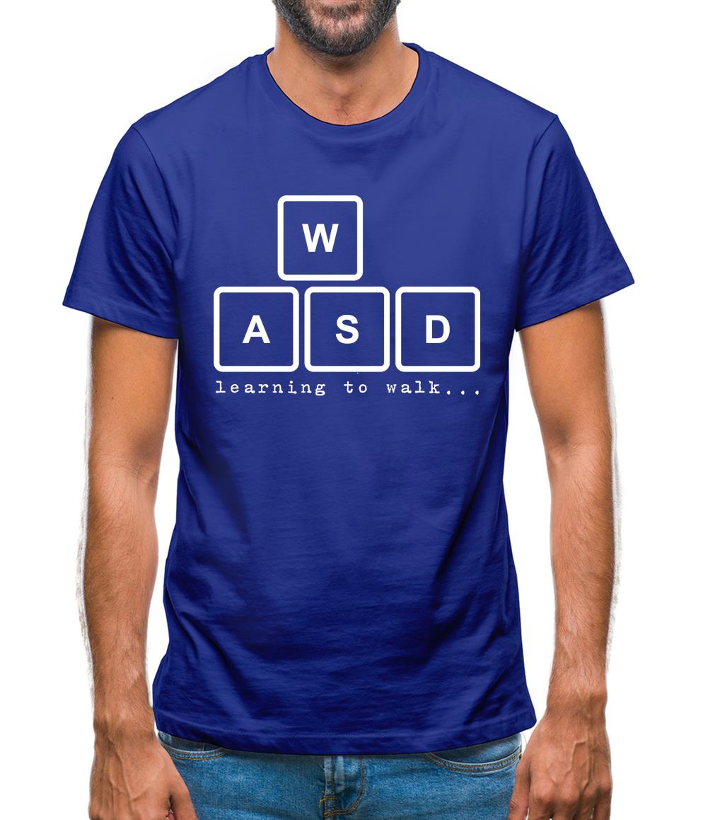 WASD Learning To Walk Mens T-Shirt