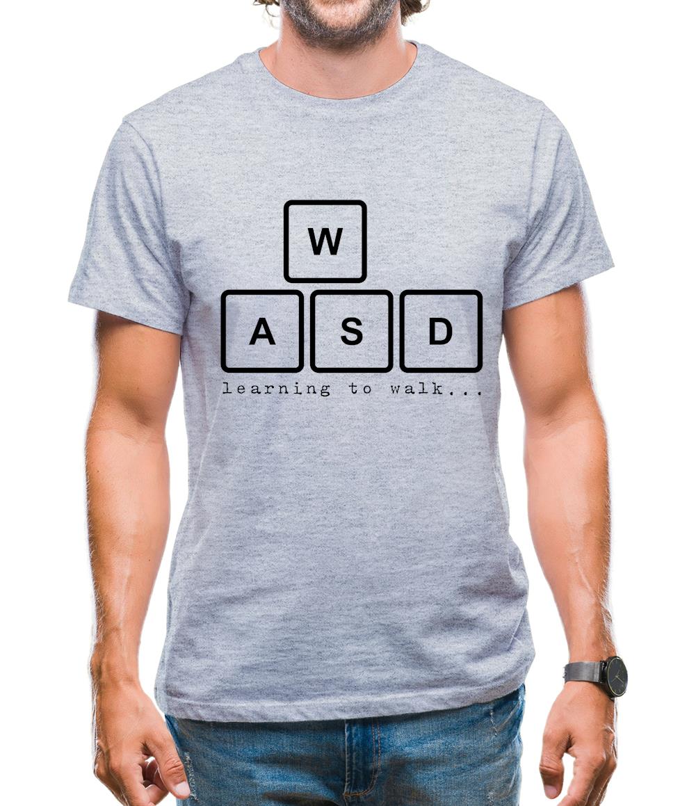 WASD Learning To Walk Mens T-Shirt
