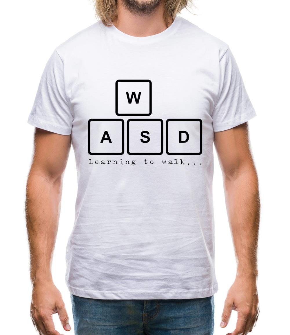 WASD Learning To Walk Mens T-Shirt