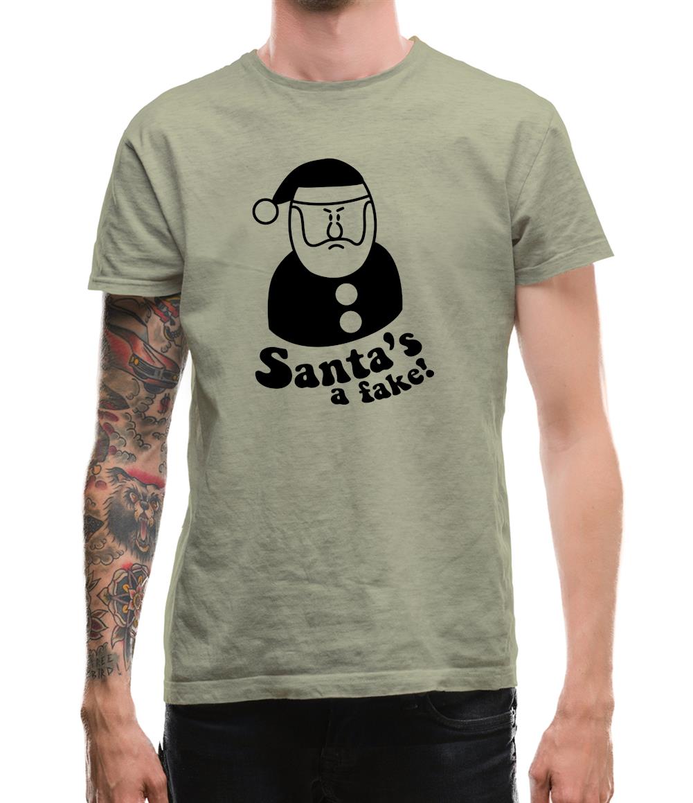 Santa's A Fake! Mens T-Shirt