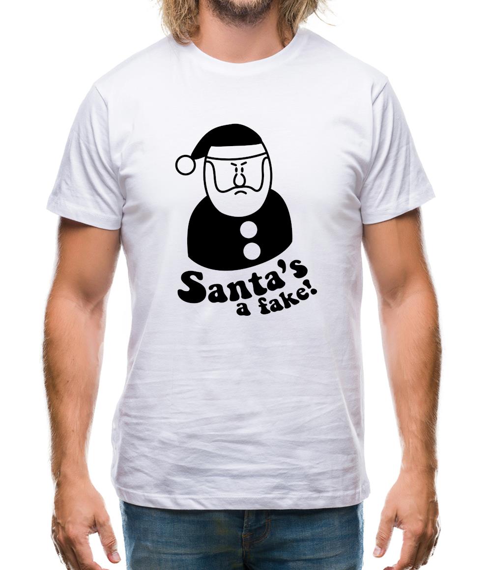 Santa's A Fake! Mens T-Shirt