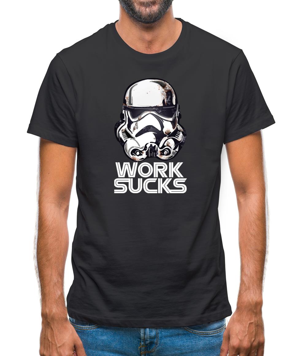 Work Sucks Helmet Mens T-Shirt