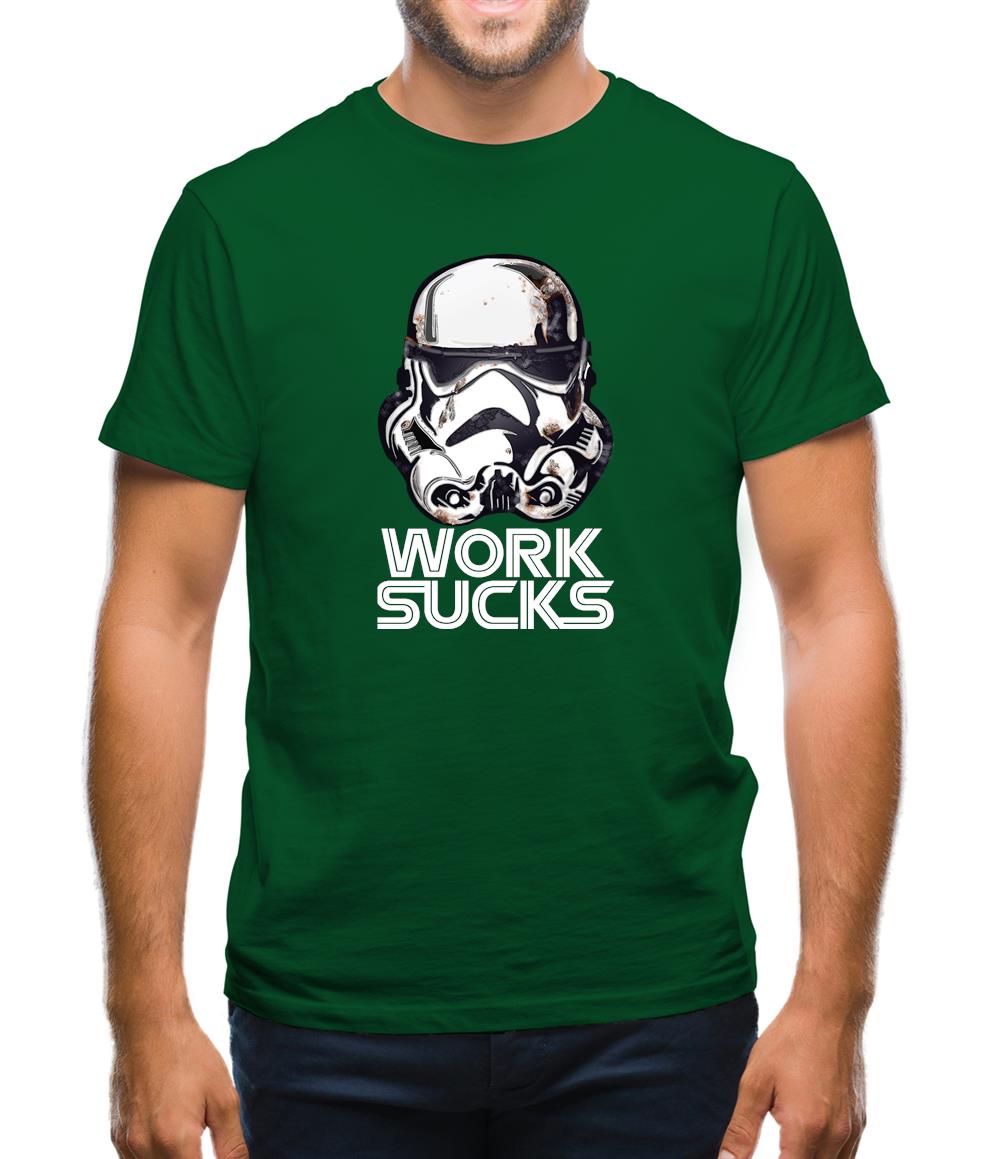 Work Sucks Helmet Mens T-Shirt