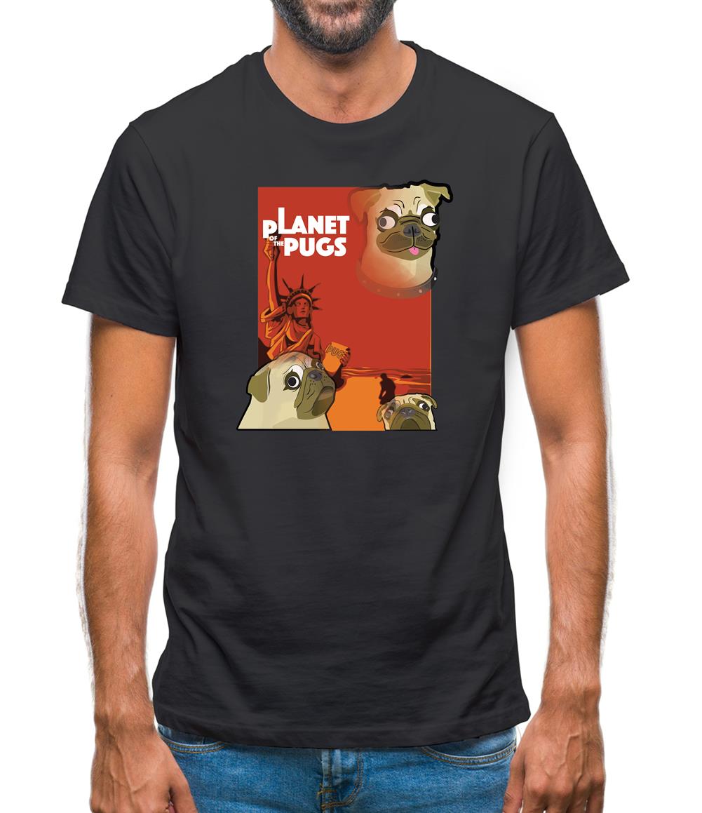 Planet of the Pugs Mens T-Shirt