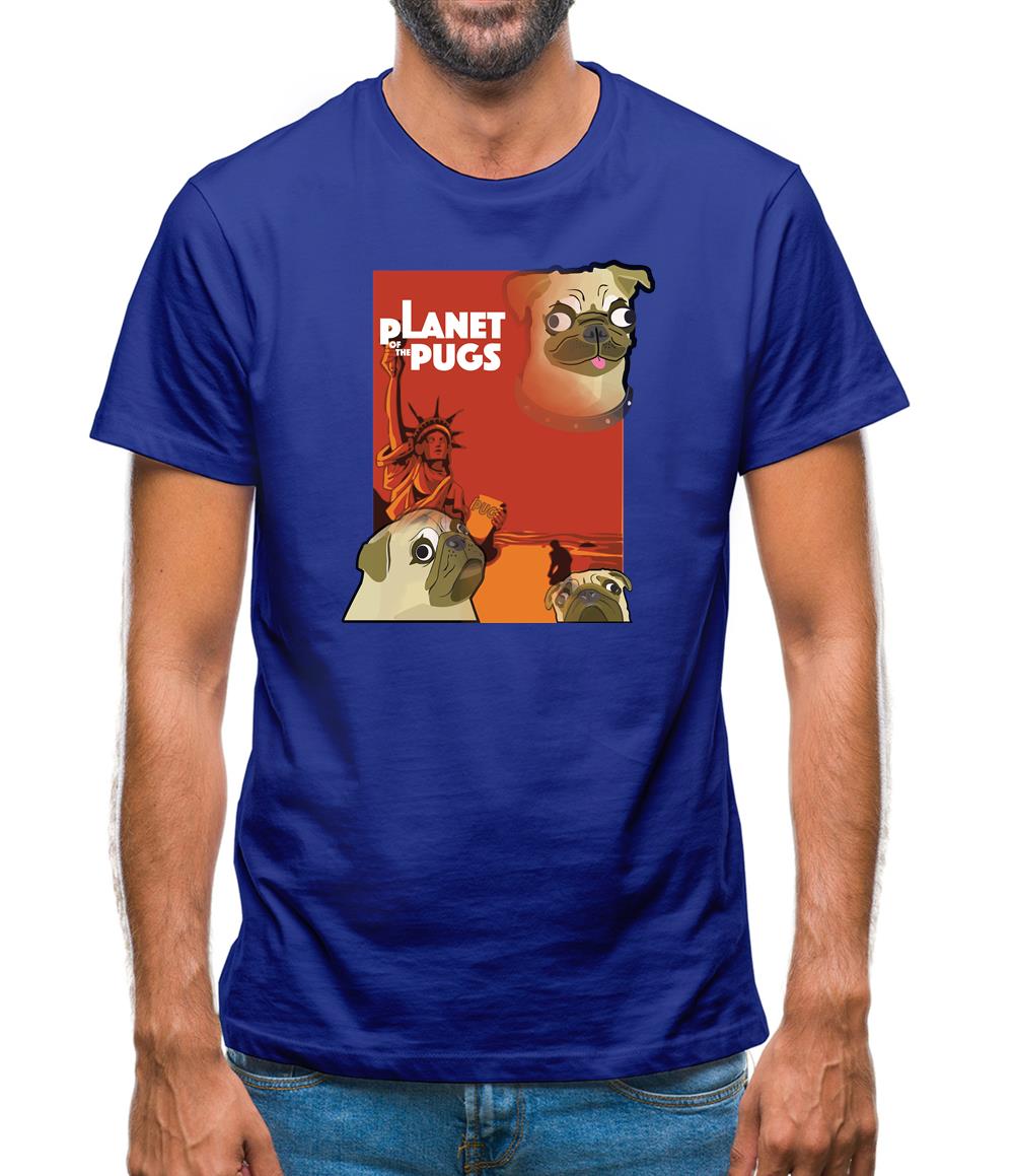 Planet of the Pugs Mens T-Shirt