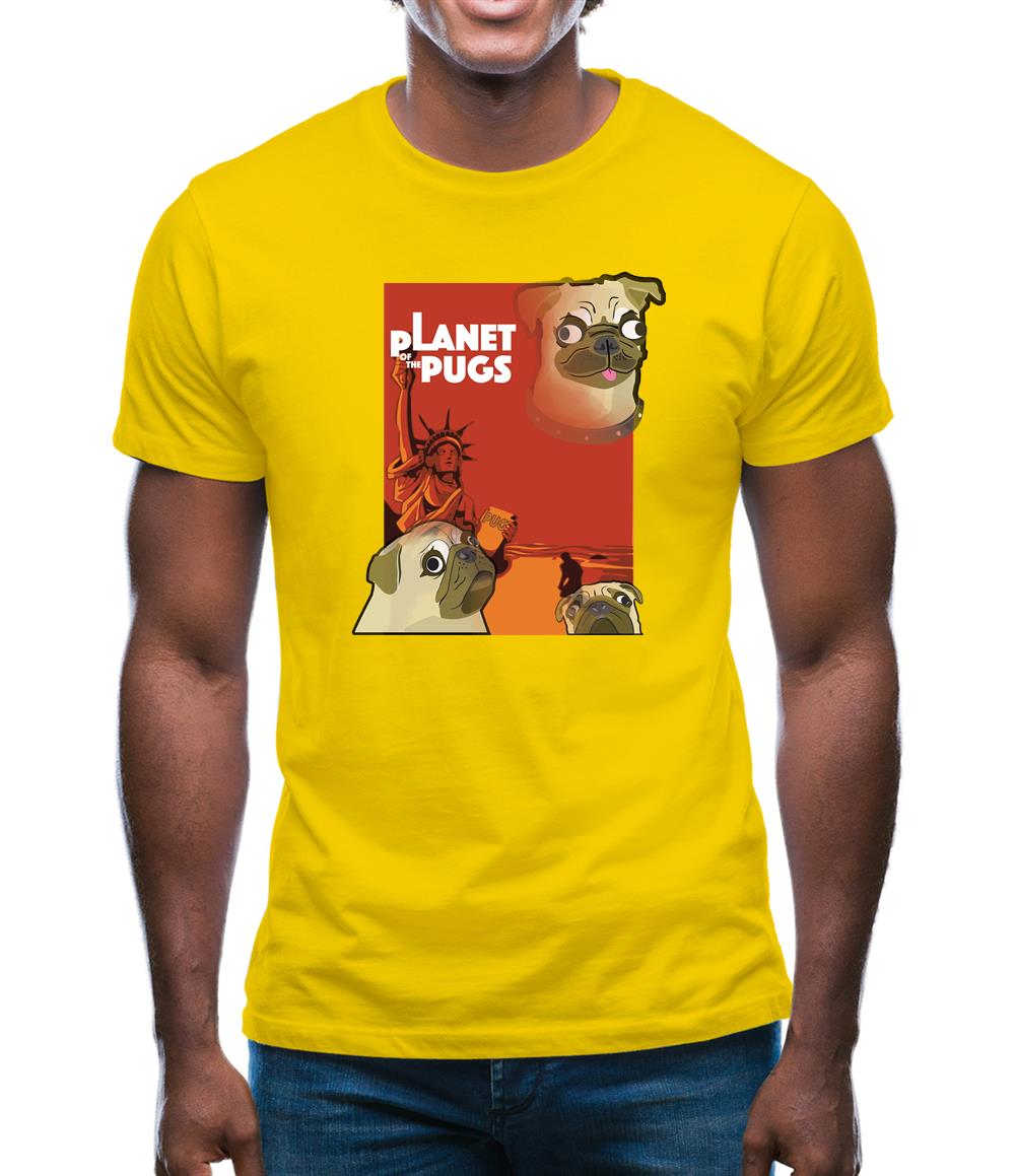 Planet of the Pugs Mens T-Shirt