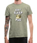 Eat Sleep Pug Mens T-Shirt