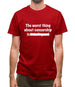 The Worst Thing About Censorship Mens T-Shirt
