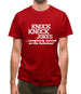 Knock Knock Jokes - Completely Wasted On The Homeless! Mens T-Shirt