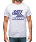 Knock Knock Jokes - Completely Wasted On The Homeless! Mens T-Shirt