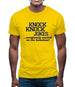 Knock Knock Jokes - Completely Wasted On The Homeless! Mens T-Shirt