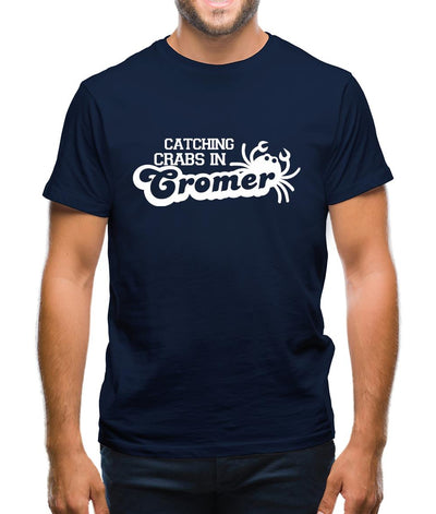 Catching Crabs In Cromer Mens T-Shirt