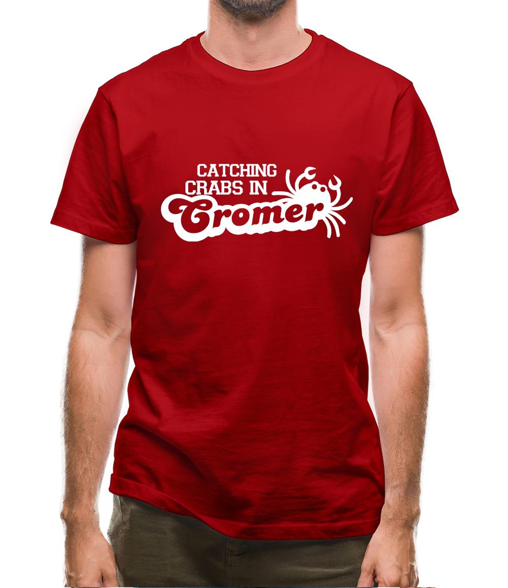 Catching Crabs In Cromer Mens T-Shirt