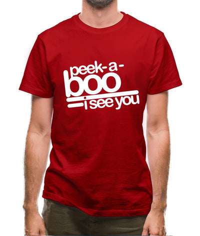 Peek-A-Boo, I See You Mens T-Shirt