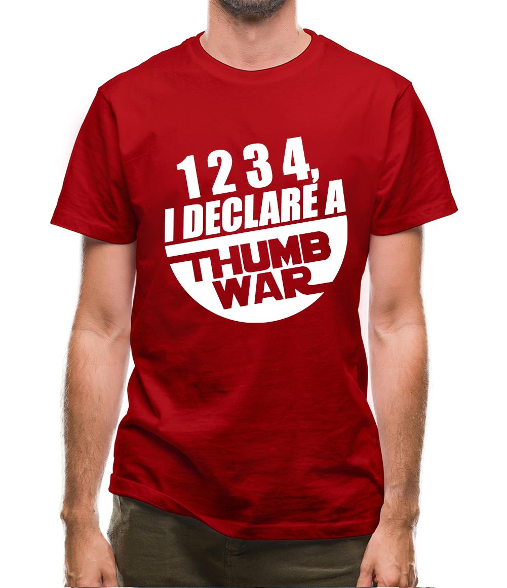 1234, I Declare A Thumb War Mens T-Shirt
