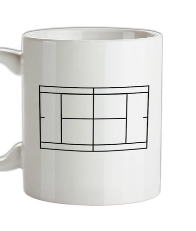 Tennis Court Ceramic Mug