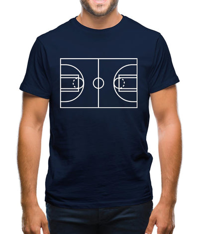 Basketball Court Mens T-Shirt