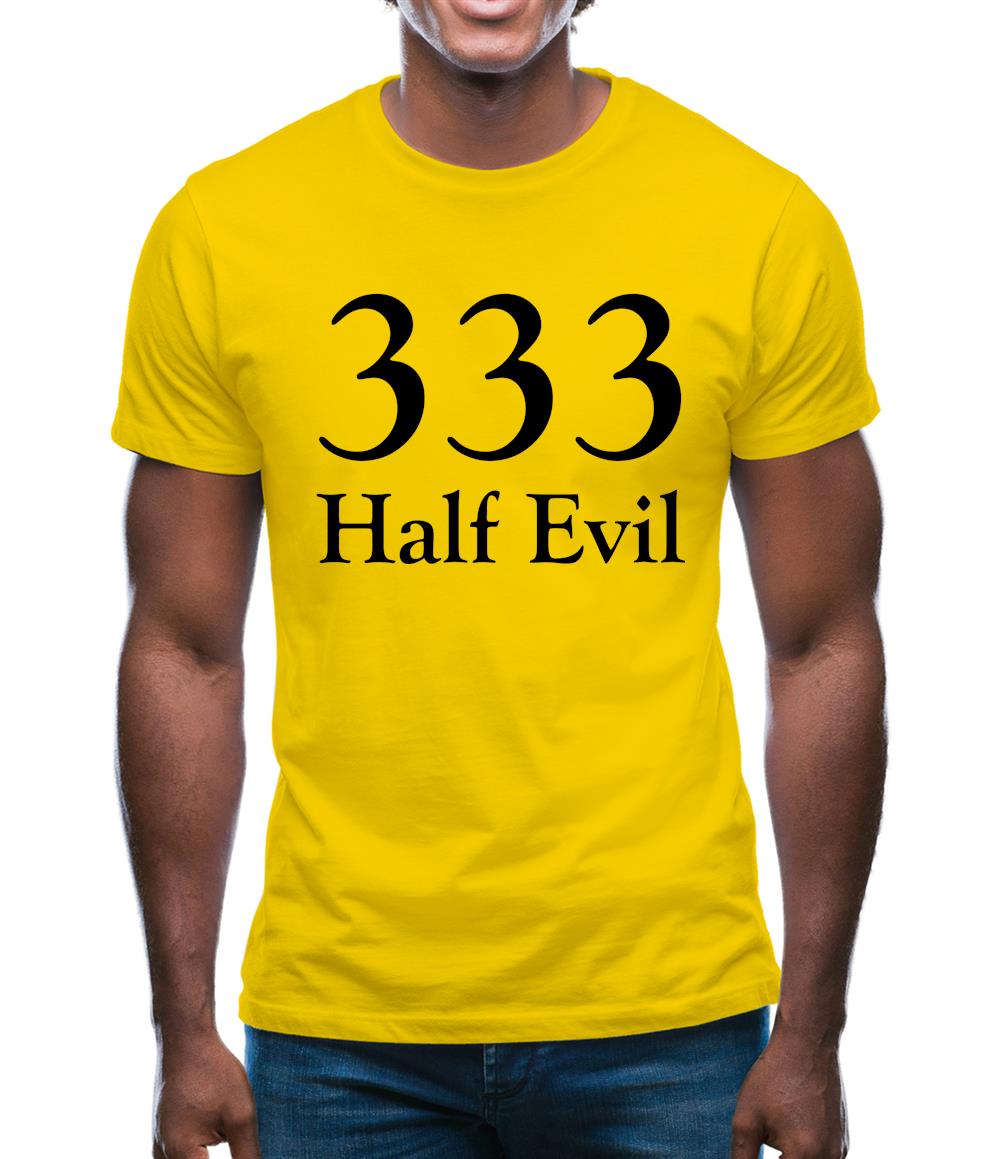 333 Half Evil Mens T-Shirt