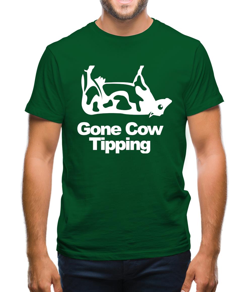 Gone Cow Tipping Mens T-Shirt