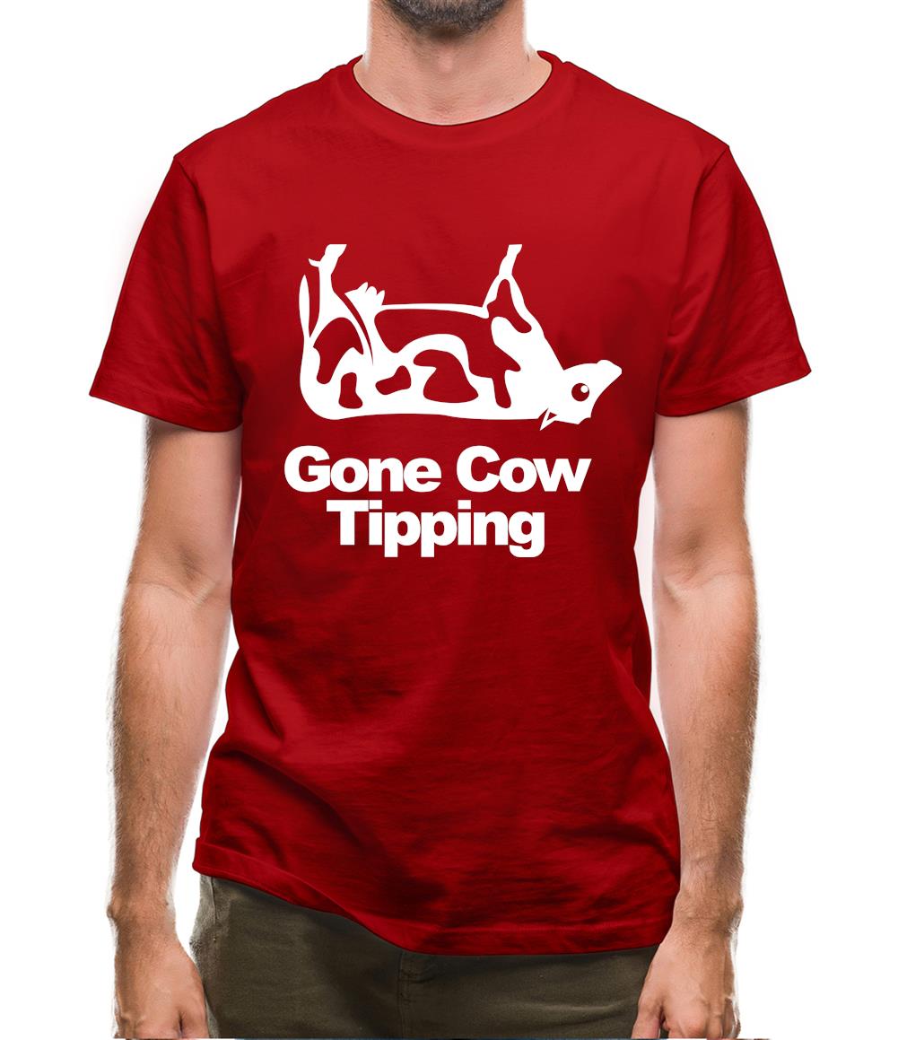 Gone Cow Tipping Mens T-Shirt