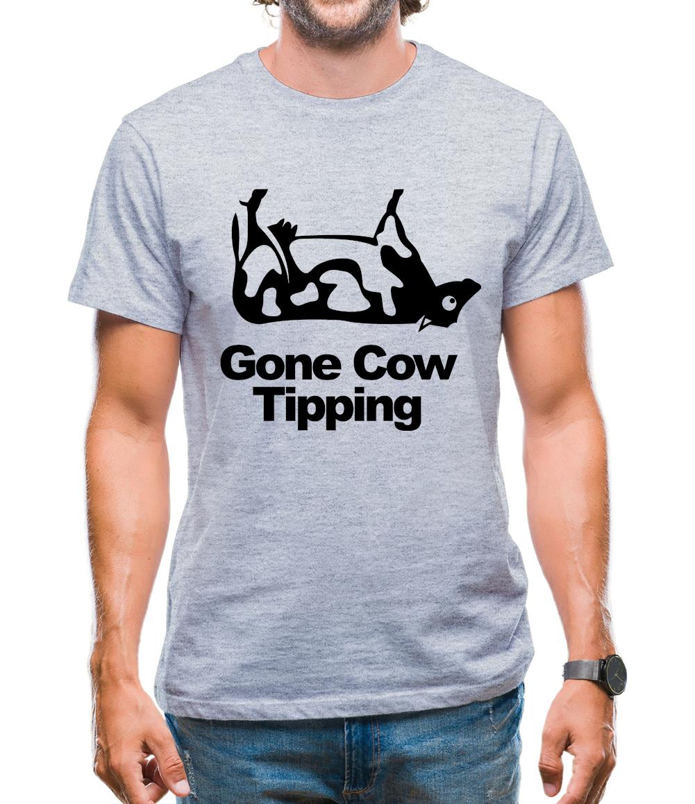 Gone Cow Tipping Mens T-Shirt