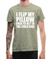 I Flip My Pillow Over To Get To The Cold Side Mens T-Shirt