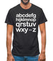 Alphabet Mens T-Shirt