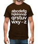 Alphabet Mens T-Shirt