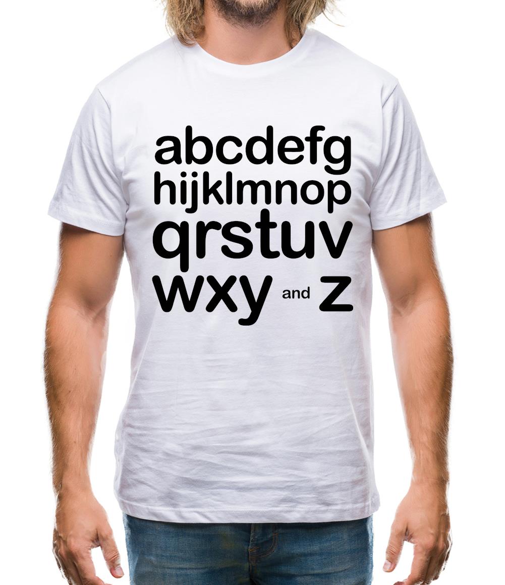 Alphabet Mens T-Shirt