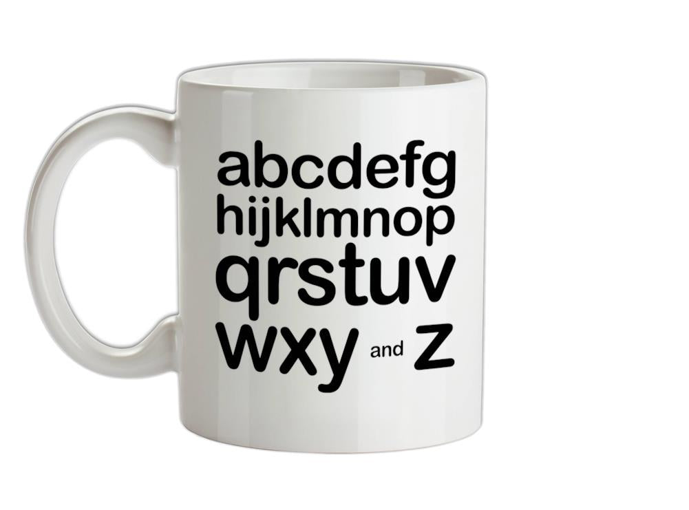 Alphabet Ceramic Mug
