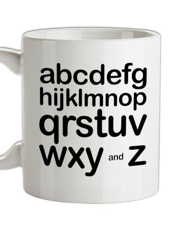 Alphabet Ceramic Mug