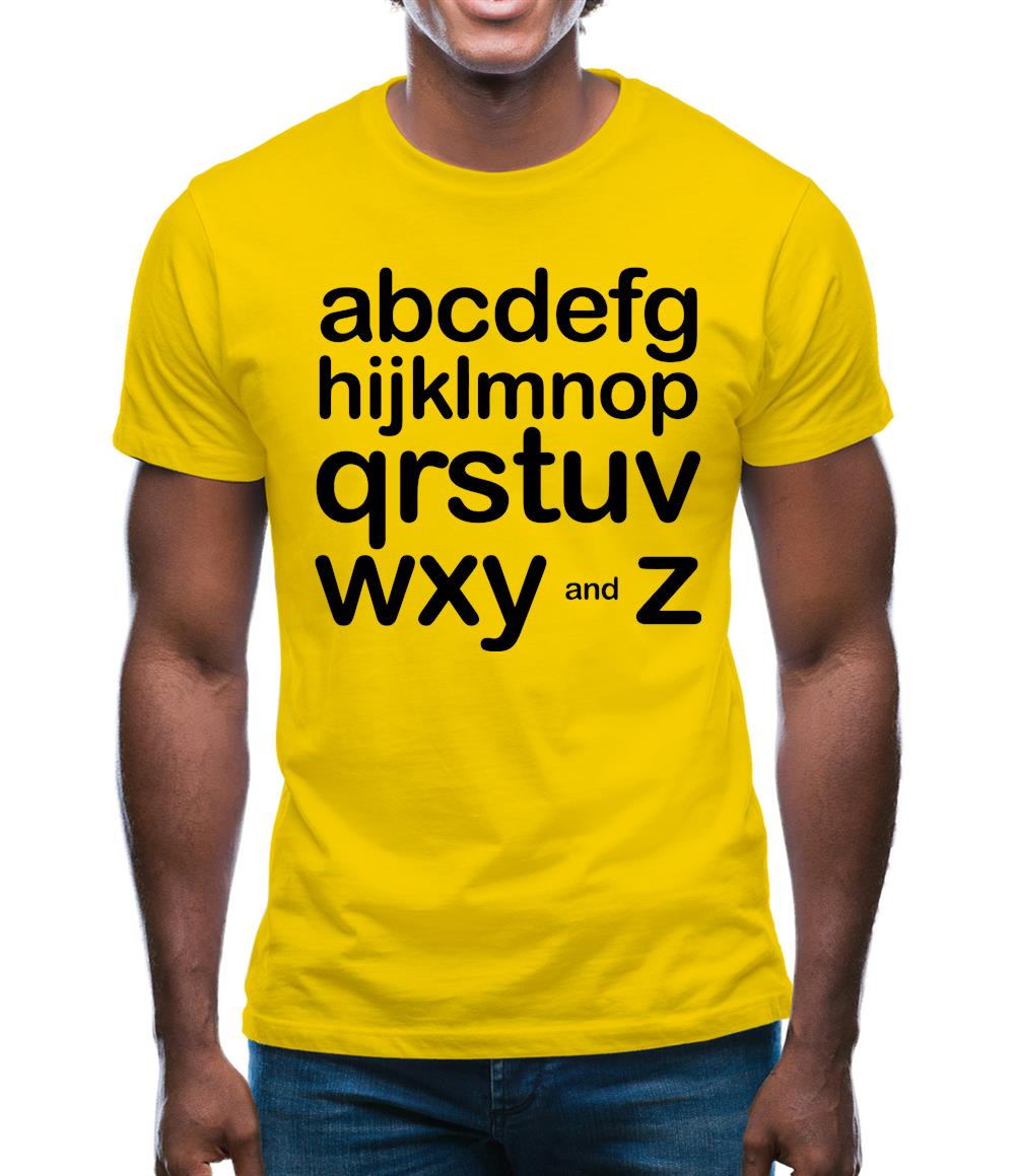 Alphabet Mens T-Shirt