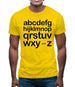 Alphabet Mens T-Shirt