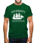 Diversity - An Old Old Wooden Ship Used In The Civil War Era Mens T-Shirt