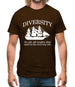 Diversity - An Old Old Wooden Ship Used In The Civil War Era Mens T-Shirt