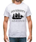 Diversity - An Old Old Wooden Ship Used In The Civil War Era Mens T-Shirt