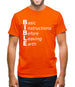 Basic Instructions Before Leaving Earth Mens T-Shirt