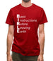 Basic Instructions Before Leaving Earth Mens T-Shirt