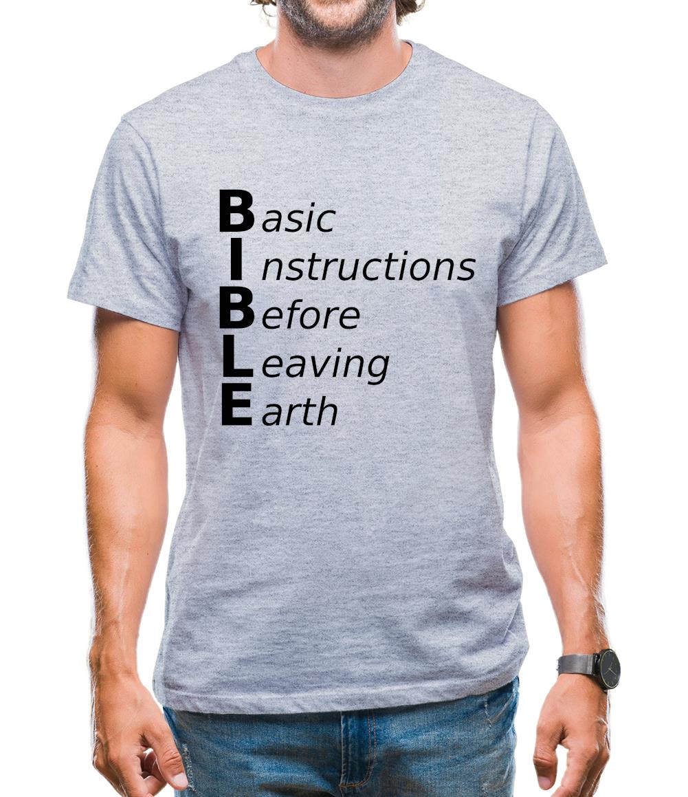 Basic Instructions Before Leaving Earth Mens T-Shirt